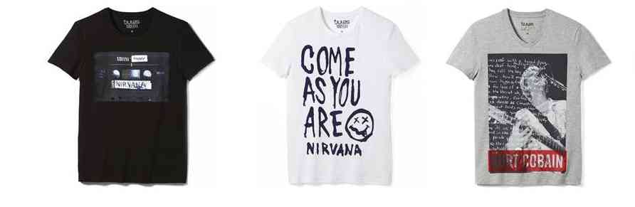 T-shirt Rock Nirvana - Fripe Paradise