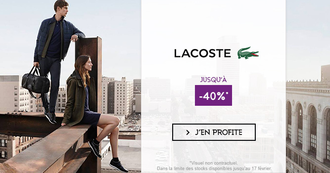 Lacoste soldes hiver 2ème démarque aux Galeries Lafayette - trucsdemec.fr, blog lifestyle masculin, mode homme, beauté homme