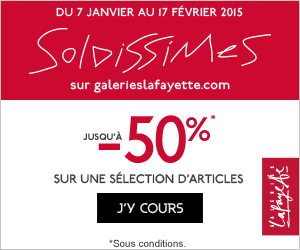 Soldes hiver 2015 galeries Lafayette