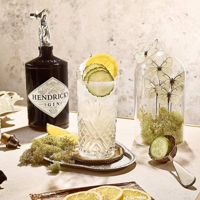 La collection insolite de cocktails d'Hendrick's : cucumber Lemonade