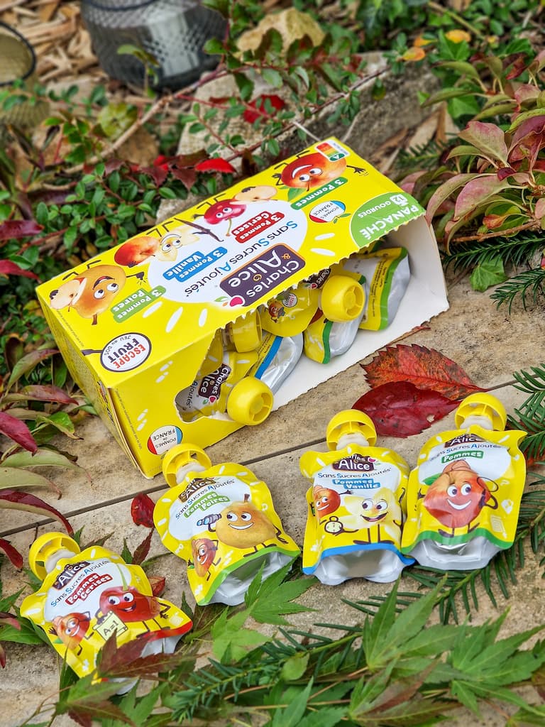 Charles & Alice – Gourdes de compotes sans sucres ajoutés