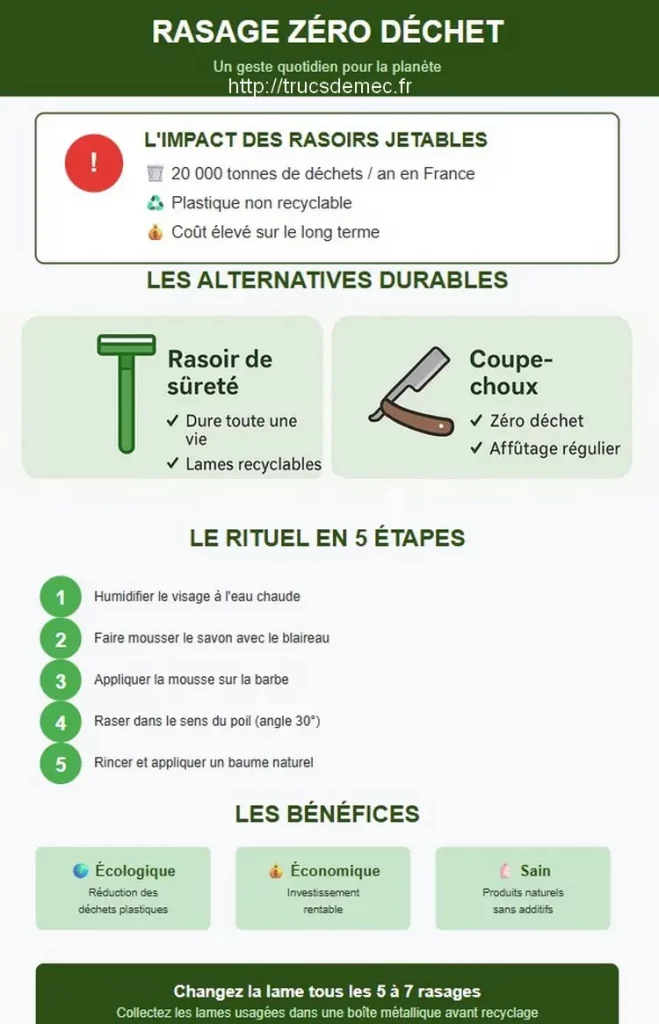 Guide rasage zéro déchet