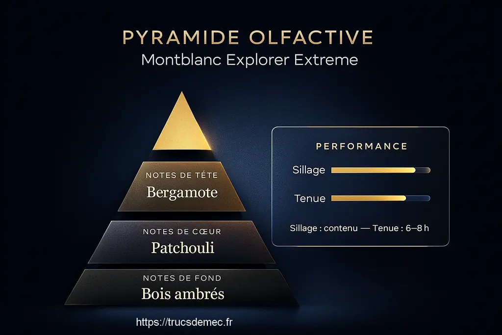 Pyramide olfactive Montblanc Explorer Extreme