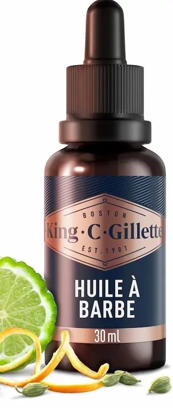 Huile à barbe King C Gillette