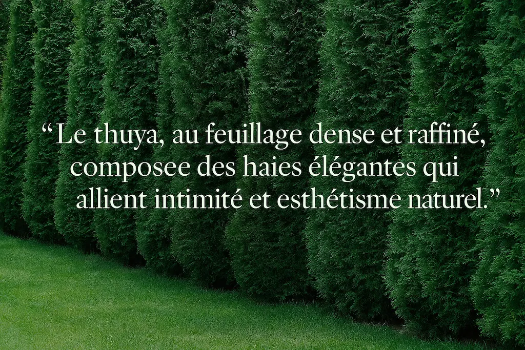 Thuya l’arbuste parfait pour une haie occultante