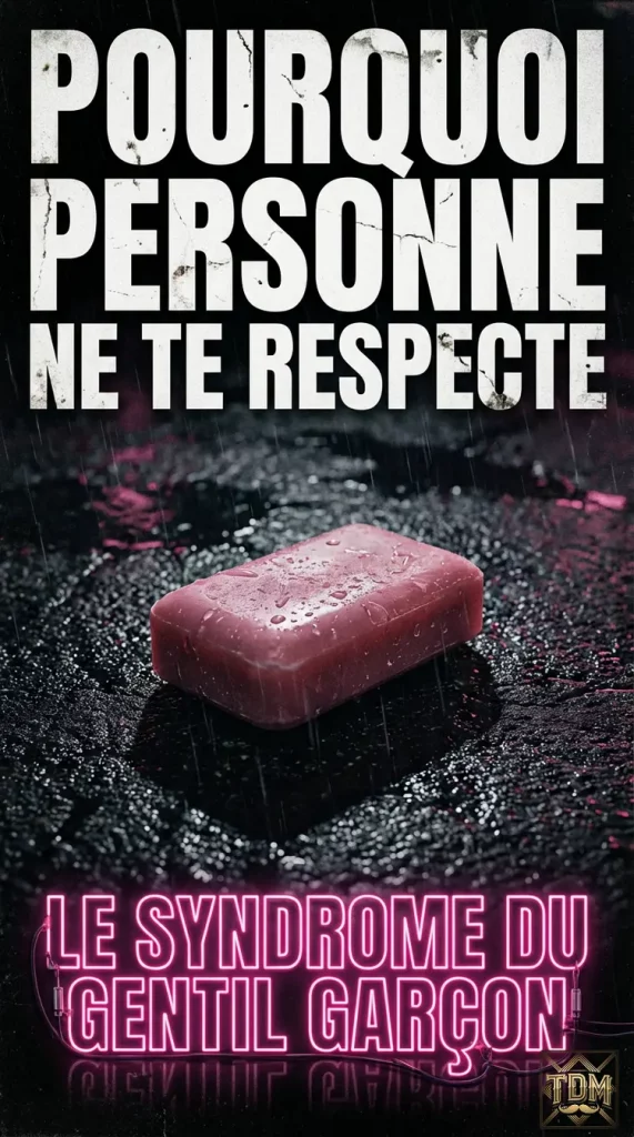 Savon rose esthétique Fight Club sur un sol sombre.