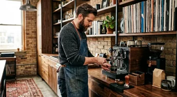 Coin café premium dans un loft masculin