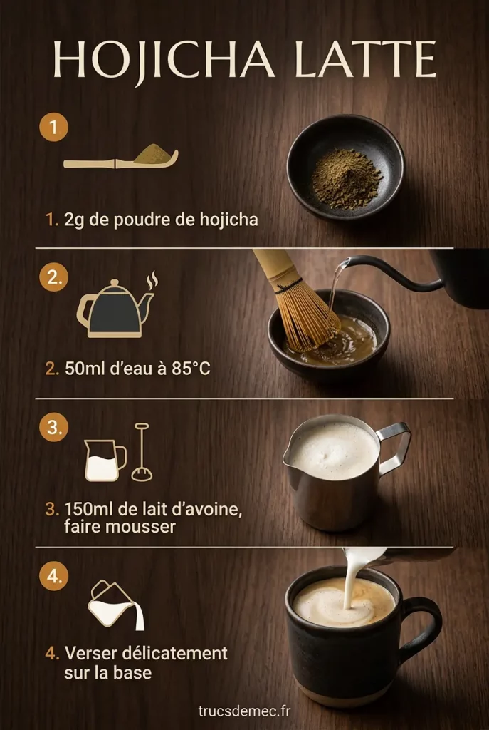 Recette Hojicha Latte
