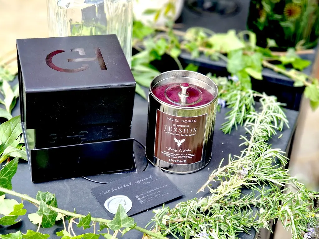 Présentation bougie premium