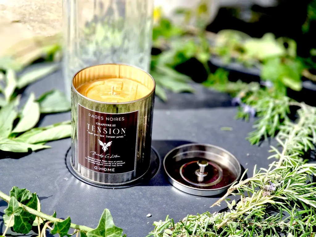 Bougie artisanale fabriquée en France