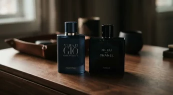 Deux flacons de parfum homme luxueux