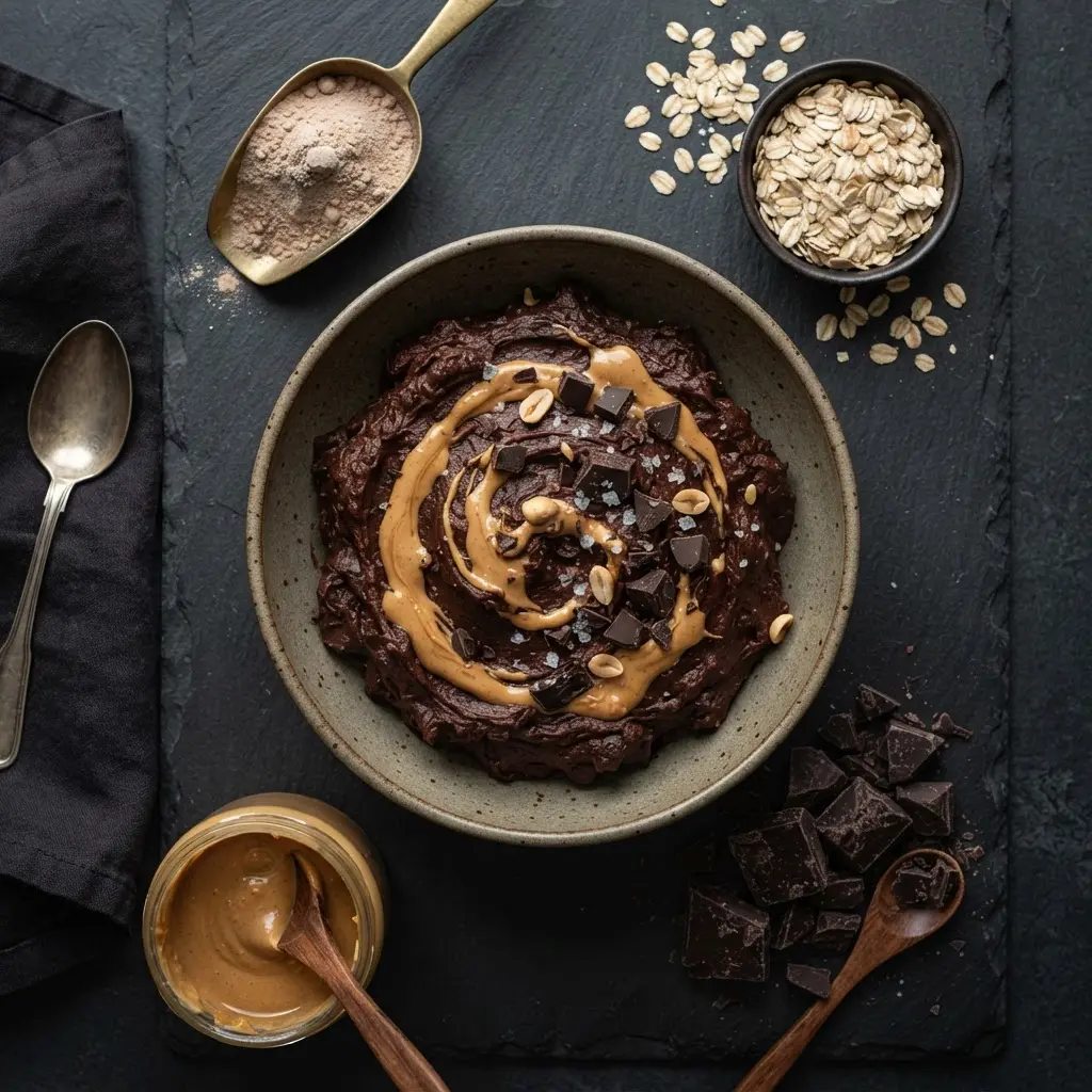 Bol de pâte à cookie protéinée aux pépites de chocolat